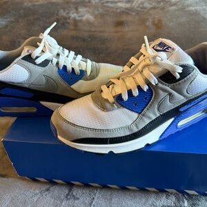 Nike Air Max 90 Sneakers in Blue and Gray